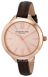 Stührling Original Vogue Różowe złoto/Skóra Ø38 mm 975.04