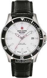 Swiss Alpine Military Alpine by Grovana Biały/Skóra Ø42 mm 7022.1532