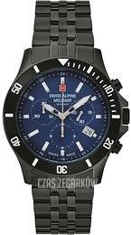 Swiss Alpine Military Chrono Niebieski/Stal Ø42 mm 7022.9175
