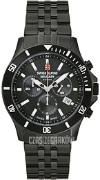 Swiss Alpine Military Challenger Chrono Czarny/Stal Ø42 mm 7022.9177