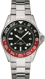 Swiss Alpine Military Master Diver GTM Czarny/Stal Ø42 mm 7052.1136
