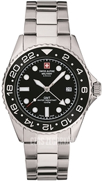 Swiss Alpine Military Alpine by Grovana Czarny/Stal Ø43 mm 7052.1137