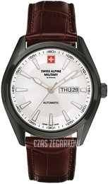 Swiss Alpine Military Alpine by Grovana Srebrny/Skóra Ø43 mm 7090.2572