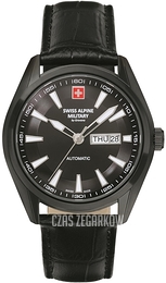 Swiss Alpine Military Alpine by Grovana Czarny/Skóra Ø43 mm 7090.2577