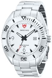 Swiss Eagle Torpedo Biały/Stal Ø44 mm SE-9015-22