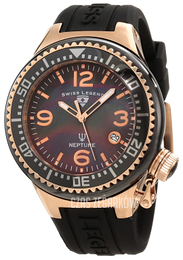 Swiss Legend Neptune Czarny/Guma Ø44 mm 11844-BKBRA