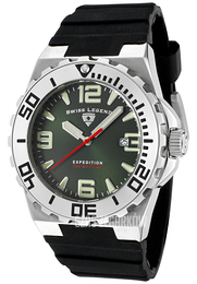 Swiss Legend Expedition Zielony/Guma Ø46 mm SL-10008-08