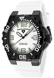 Swiss Legend Expedition Biały/Guma Ø46 mm SL-10008-BB-02WHT