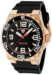 Swiss Legend Expedition Czarny/Guma Ø46 mm SL-10008-RG-01-BB