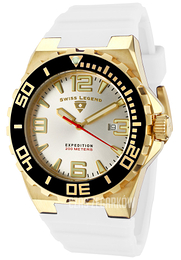 Swiss Legend Expedition Srebrny/Guma Ø46 mm SL-10008-YG-02S-BB