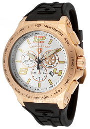 Swiss Legend Sprint Racer Biały/Guma Ø46 mm SL-10040-RG-02S