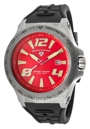 Swiss Legend Sprint Racer Czerwony/Guma Ø47 mm SL-10043-GM-05