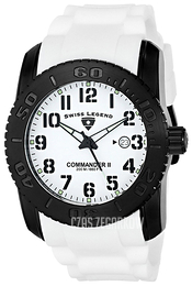 Swiss Legend Commander Biały/Guma Ø47 mm SL-10068-BB-02