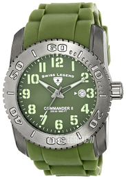 Swiss Legend Commander Zielony/Guma Ø47 mm SL-10068-GM-017