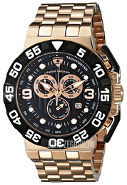 Swiss Legend Challenger Czarny/Stal w kolorze różowego złota Ø49 mm SL-10125-RG-11-BB