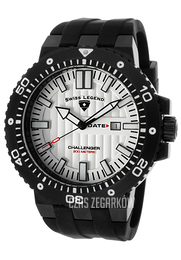 Swiss Legend Challenger Srebrny/Guma Ø50 mm SL-10126-BB-02S