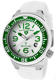 Swiss Legend Neptune Biały/Guma Ø44 mm SL-11044P-02-GRB