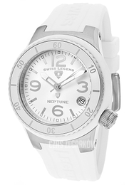 Swiss Legend Neptune Biały/Guma Ø40 mm SL-11840P-02-WHT