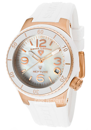 Swiss Legend Neptune Biały/Guma Ø40 mm SL-11840P-RG-02-MOP
