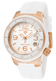 Swiss Legend Neptune Biały/Guma Ø40 mm SL-11840P-RG-02-WHT