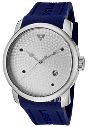 Swiss Legend Planetimer Srebrny/Guma Ø43 mm SL-20028-02S-BL