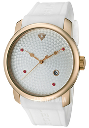 Swiss Legend Planetimer Srebrny/Guma Ø43 mm SL-20028-RG-02S-WHT
