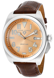 Swiss Legend Heritage Zloty/Skóra Ø44 mm SL-20434-09-BRW
