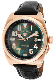Swiss Legend Heritage Czarny/Skóra Ø44 mm SL-20434-RG-01MOP