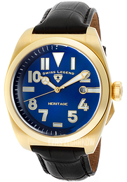 Swiss Legend Heritage Niebieski/Skóra Ø44 mm SL-20434-YG-03