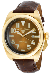Swiss Legend Heritage Brązowy/Skóra Ø44 mm SL-20434-YG-04