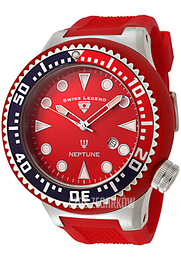 Swiss Legend Neptune Czerwony/Guma Ø52 mm SL-21818D-05-RBL