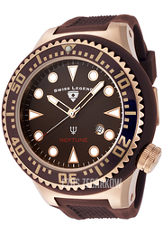Swiss Legend Neptune Brązowy/Guma Ø52 mm SL-21818D-RG-04