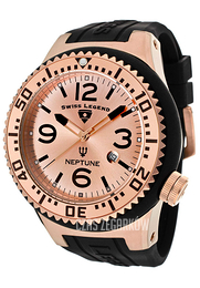 Swiss Legend Neptune Zloty/Guma Ø52 mm SL-21818P-RG-09-SD