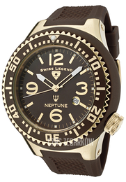 Swiss Legend Neptune Brązowy/Guma Ø52 mm SL-21818P-YG-04
