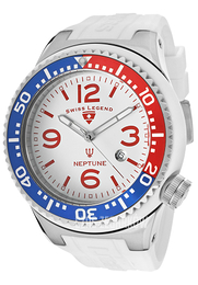 Swiss Legend Neptune Biały/Guma Ø52 mm SL-21818S-B-LAC