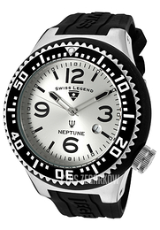 Swiss Legend Neptune Srebrny/Guma Ø52 mm SL-21818S-F-OR