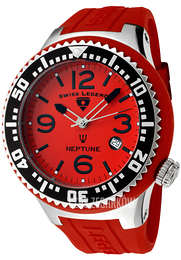 Swiss Legend Neptune Czerwony/Guma Ø48 mm SL-21848P-05