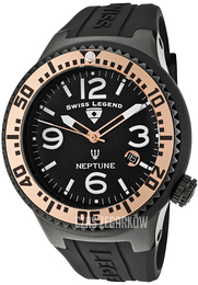 Swiss Legend Neptune Czarny/Guma Ø48 mm SL-21848P-BB-01-RA