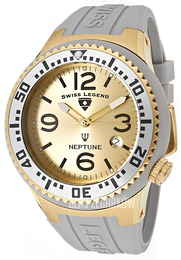 Swiss Legend Neptune Zloty/Guma Ø48 mm SL-21848P-YG-02-S