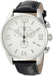 Swiss Legend Belleza Biały/Skóra Ø43 mm SL-22011-02-BLK