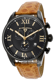 Swiss Legend Bellezza Czarny/Skóra Ø42 mm SL-22011-BB-01-GA-ABR31M