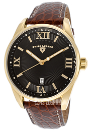 Swiss Legend Bellezza Czarny/Skóra Ø42 mm SL-22012-YG-01-ABR02C
