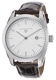 Swiss Legend Peninsula Biały/Skóra Ø44 mm SL-22044-02-AAT08M