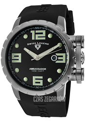 Swiss Legend Ambassador Czarny/Guma Ø47 mm SL-30021-GM-01