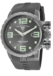 Swiss Legend Ambassador Szary/Guma Ø47 mm SL-30021-GM-014