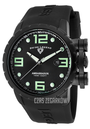 Swiss Legend Ambassador Czarny/Guma Ø47 mm SL-30021-PHT-SH