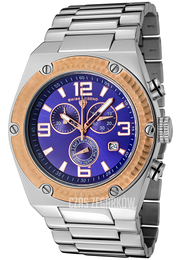 Swiss Legend Throttle Niebieski/Stal Ø46 mm SL-40025P-33-RB