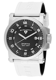 Swiss Legend Sportiva Czarny/Guma Ø45 mm SL-40030-01-WAS