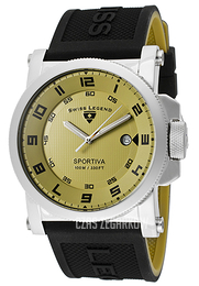 Swiss Legend Sportiva Zielony/Guma Ø45 mm SL-40030-016
