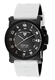 Swiss Legend Sportiva Czarny/Guma Ø45 mm SL-40030-BB-01-WAS